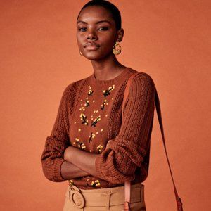 Sezane Gladys Jumper in Hazelnut